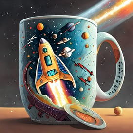 Firefly a mug with a spaceship on it 33168
