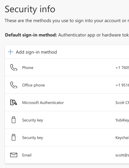 Microsoft Security Info