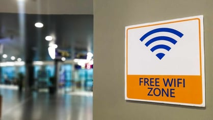 Sign-with-free-wifi