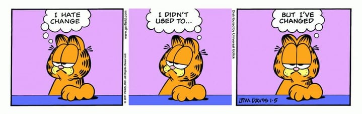 garfield change