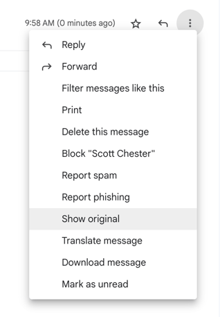 gmail show original