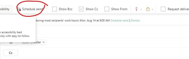 schedule send